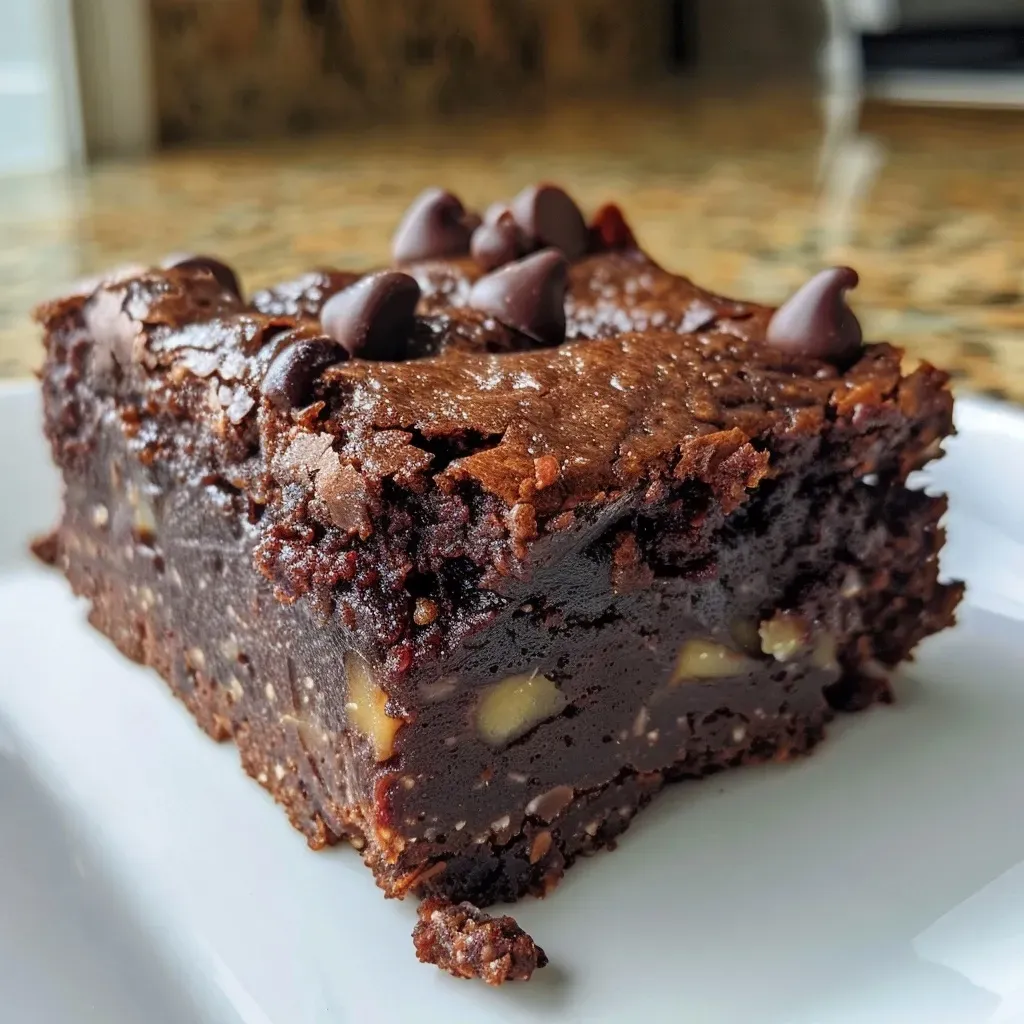 3-Ingredient Healthy Banana Brownies