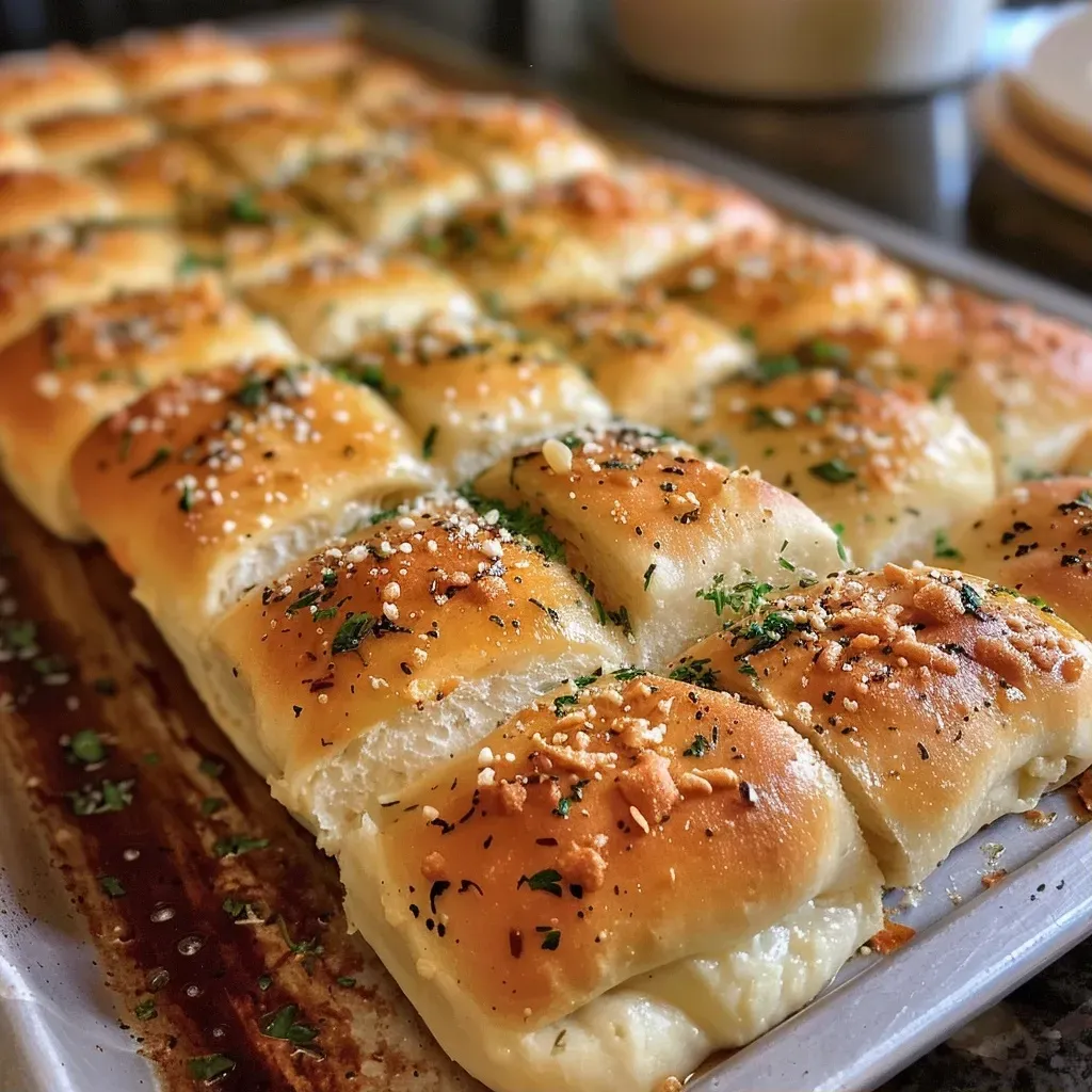 But buttery Garlic Breadsticks with Italian Seasoning
