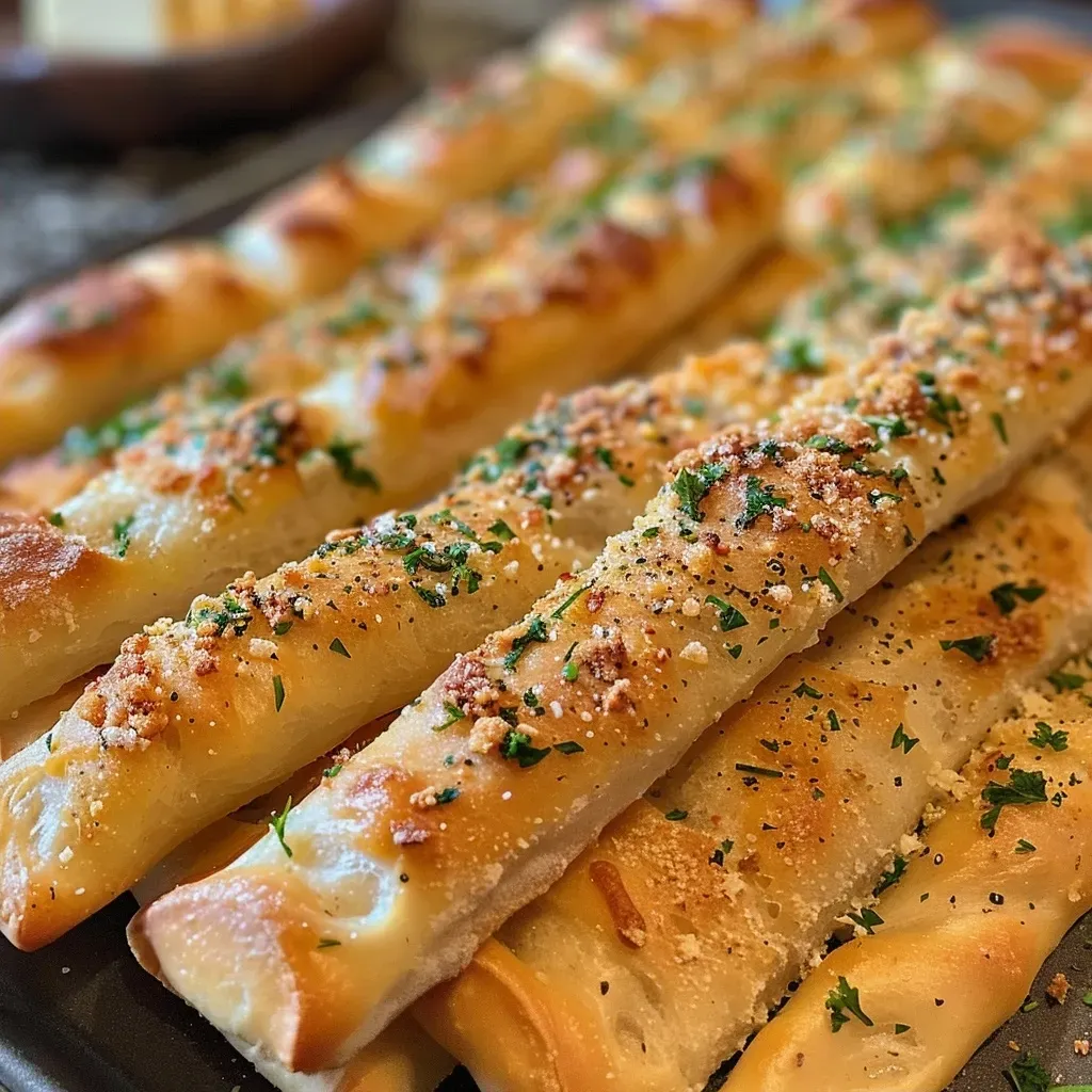 But buttery Garlic Breadsticks with Italian Seasoning