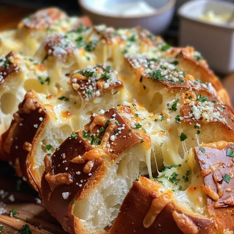 Cheese and Garlic Crack Bread (Pull Apart Bread)