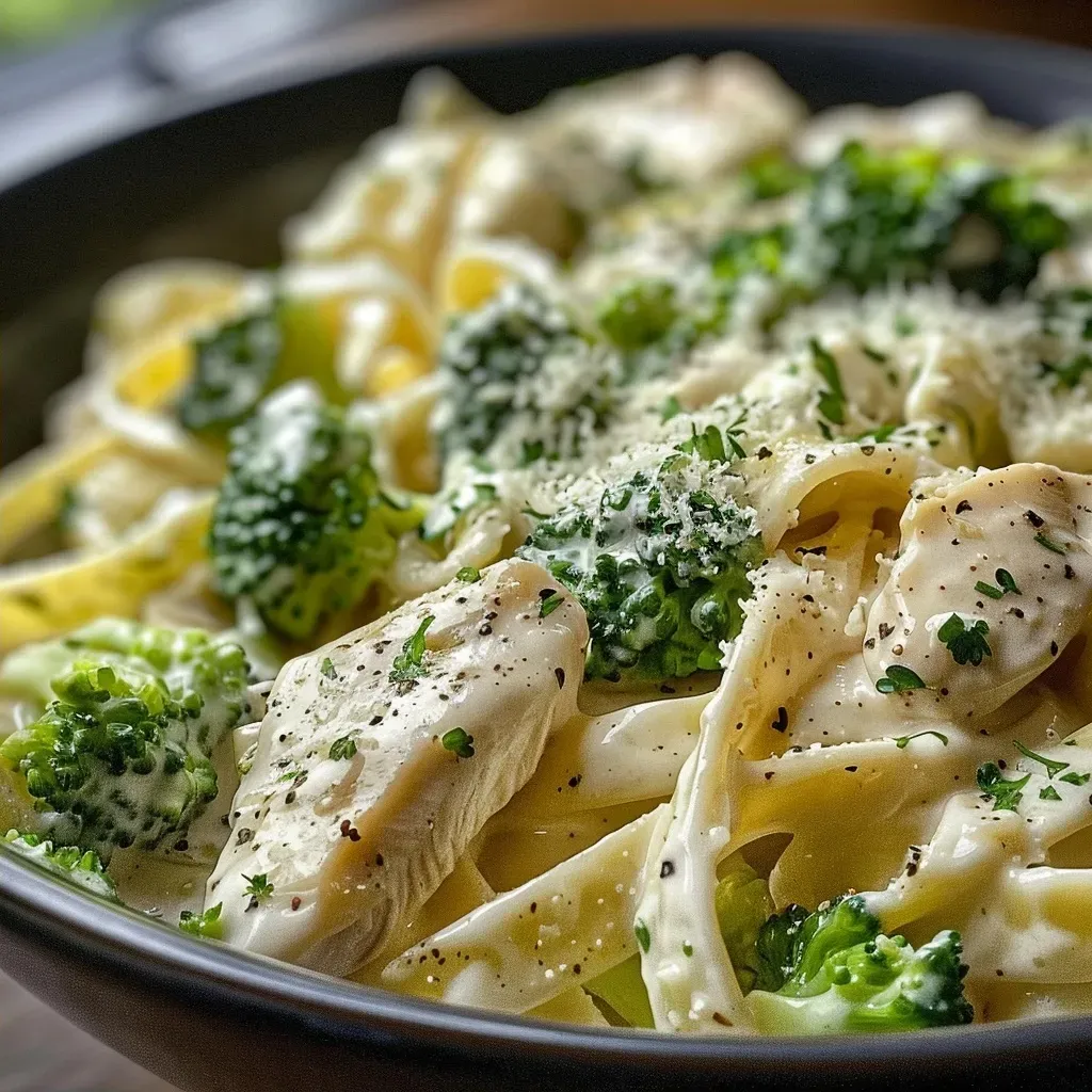 Chicken Alfredo Broccoli Bowl Recipe