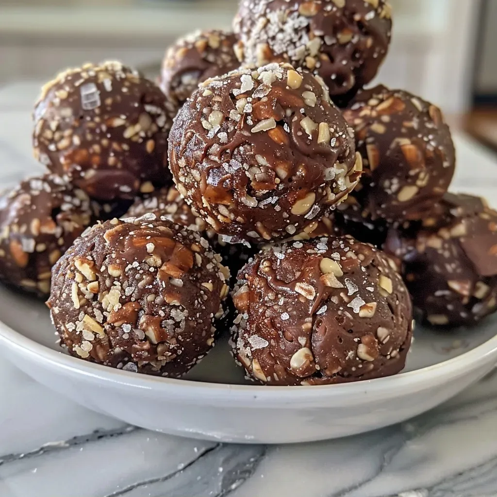 Chocolate Almond Balls (No Bake)