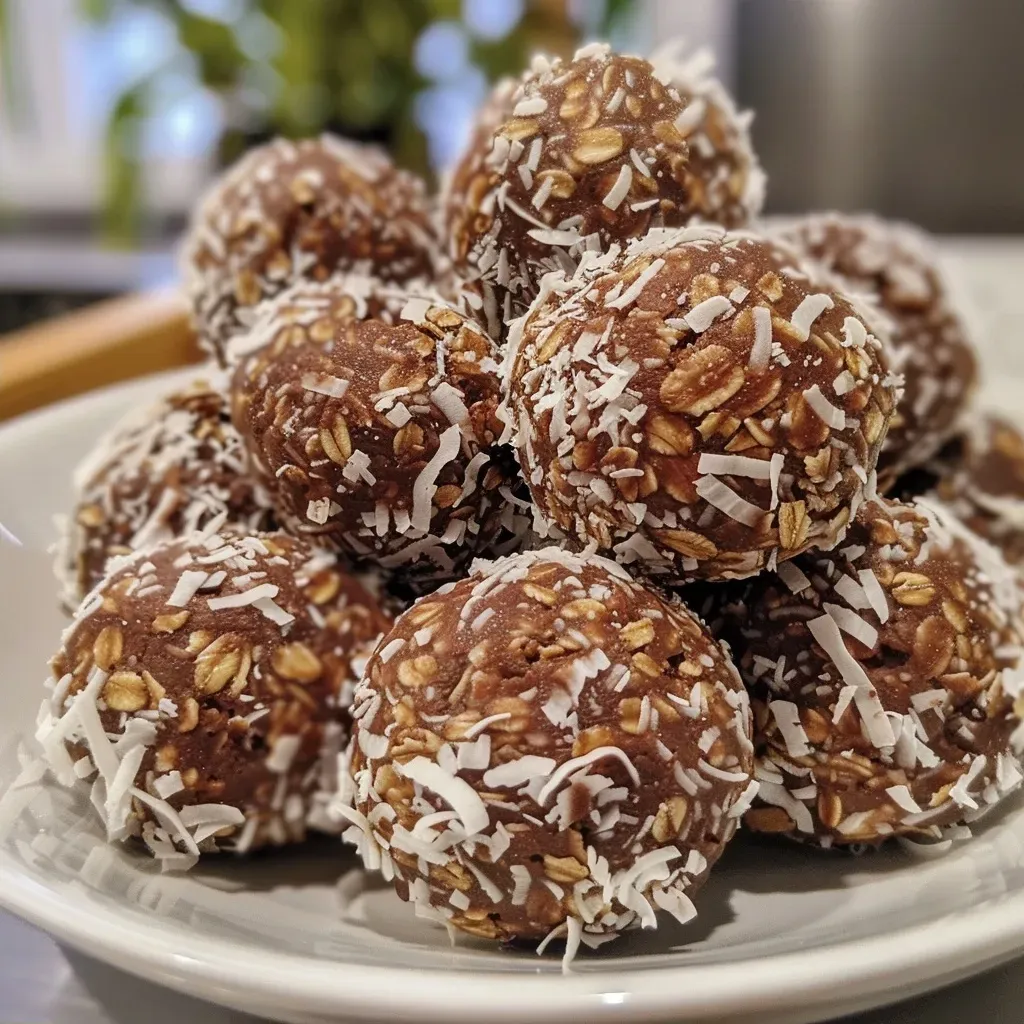Chocolate Coconut Oat Balls