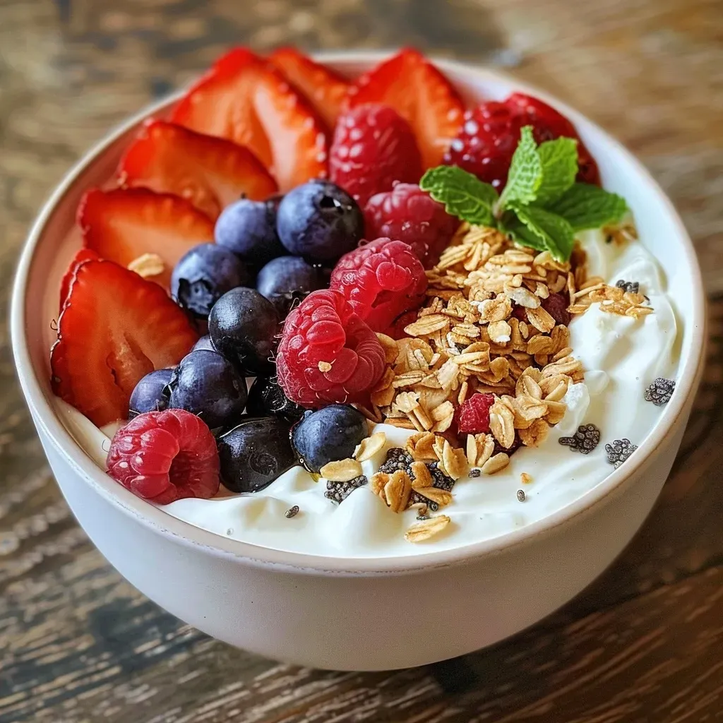 Classic Berry Medley Greek Yogurt Bowl