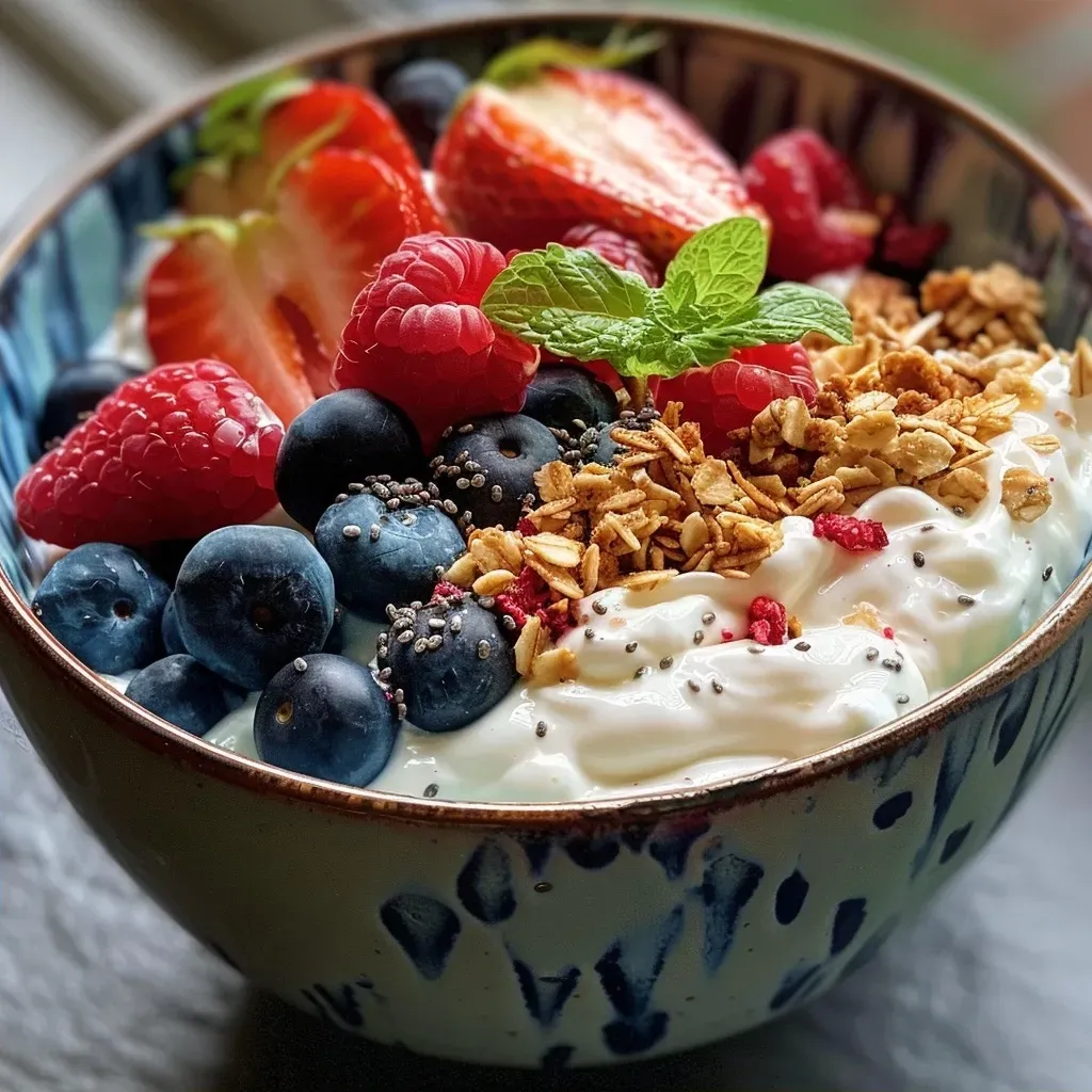 Classic Berry Medley Greek Yogurt Bowl