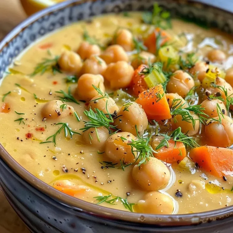 Cozy Up with Creamy Greek Chickpea Soup: Your New Weeknight Favorite Creamy Easy Greek Chickpea Soup for Cozy Weeknight Meals