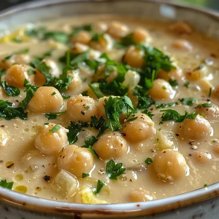 Creamy Lemon Chickpea Soup