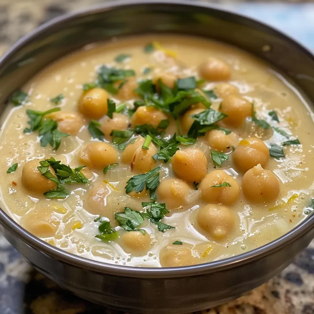 Creamy Lemon Chickpea Soup