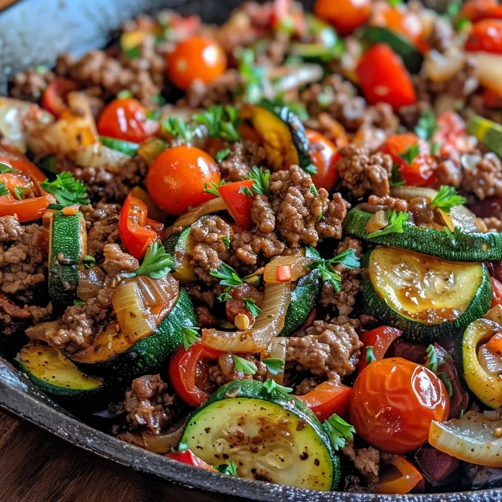 Easy Festive Beef and Veggie Skillet That Wows Every Time
