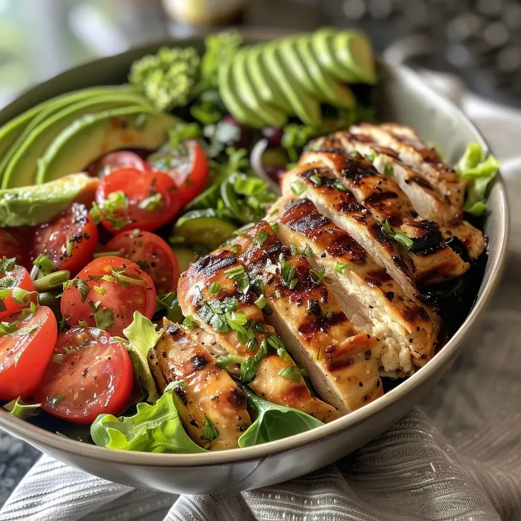 Elevate Your Salad Game: The Ultimate Grilled Chicken & Avocado Bowl