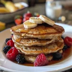 Fluffy Banana Oat Pancakes