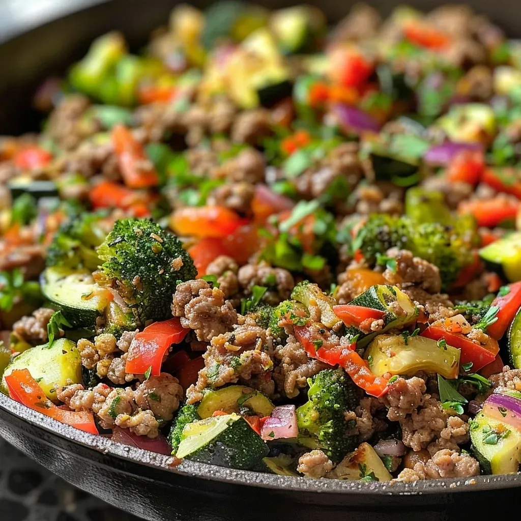 Ground Beef Veggie Skillet Recipe