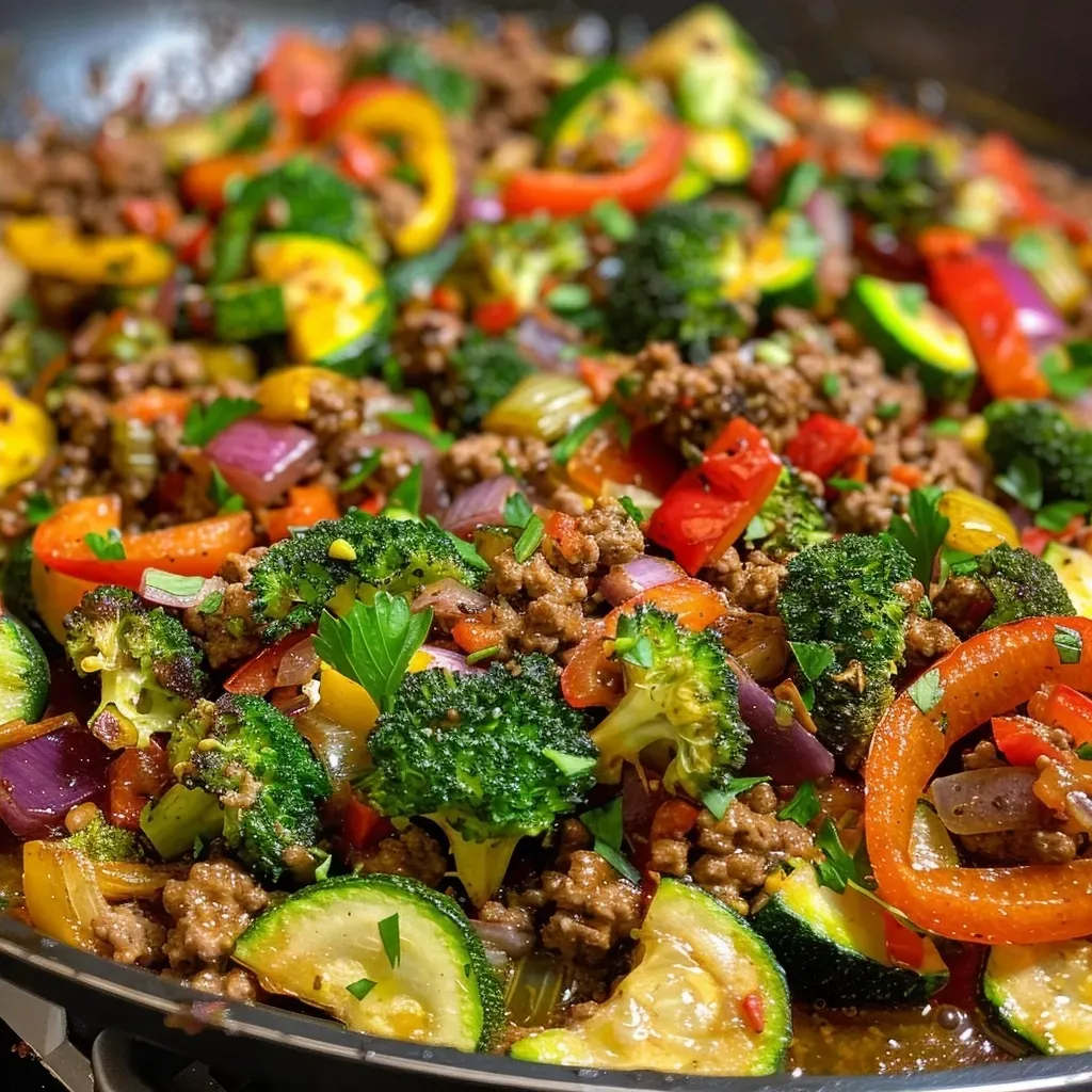 Ground Beef Veggie Skillet Recipe
