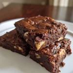 Healthy 3 Ingredient Banana Brownies