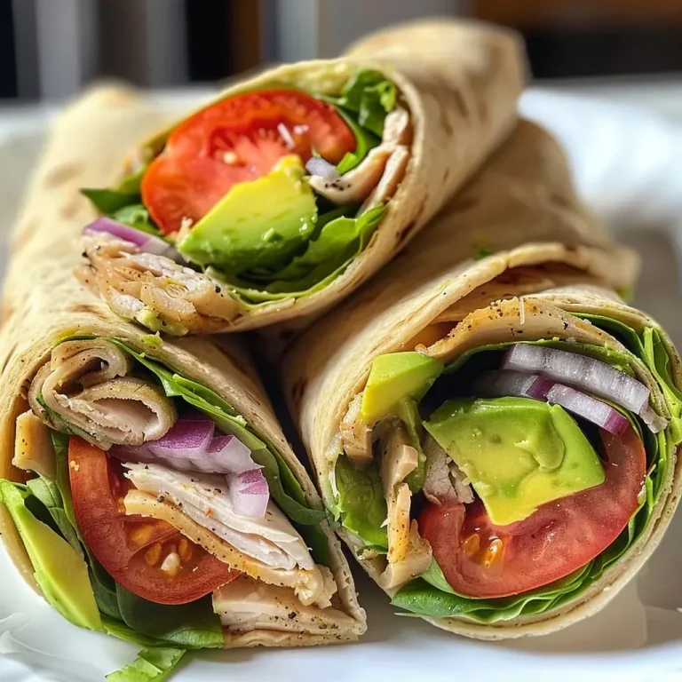 Healthy Turkey Avocado Wraps