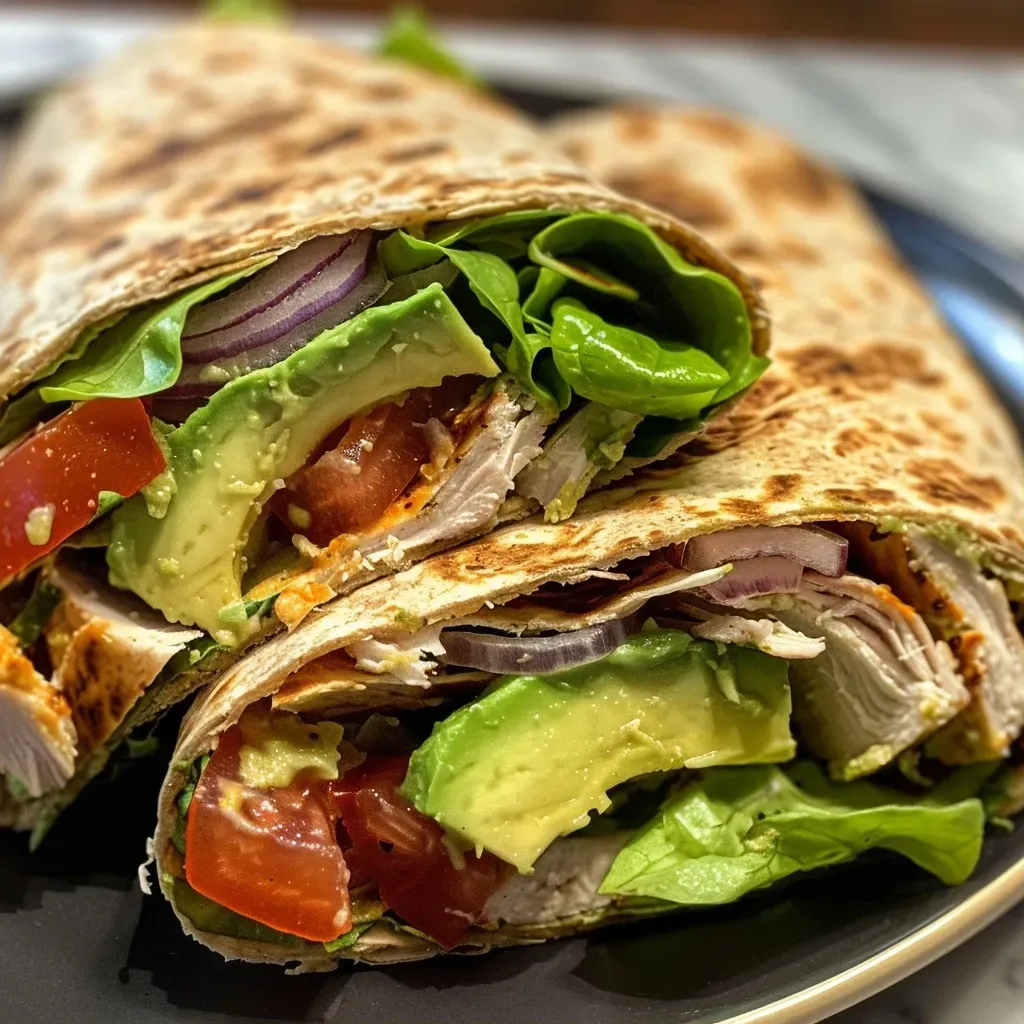 Healthy Turkey Avocado Wraps