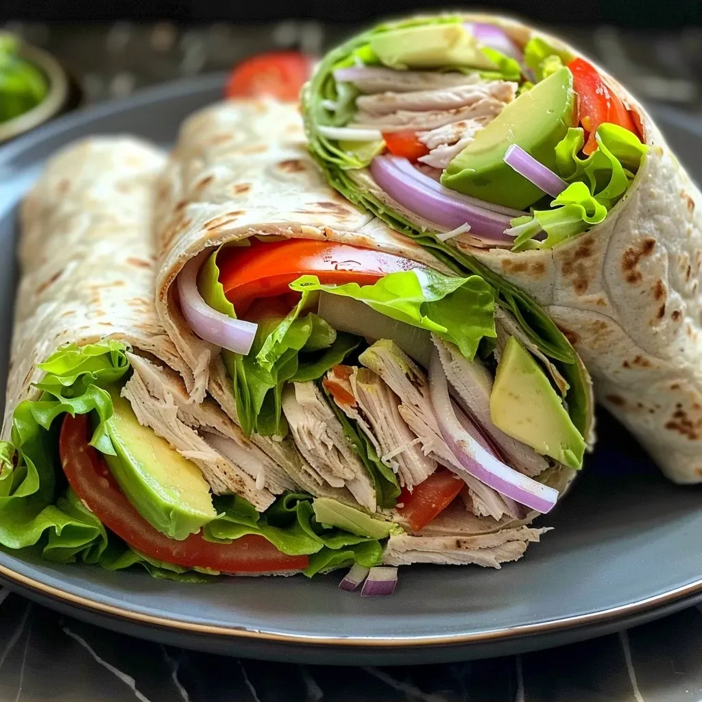 Healthy Turkey Avocado Wraps
