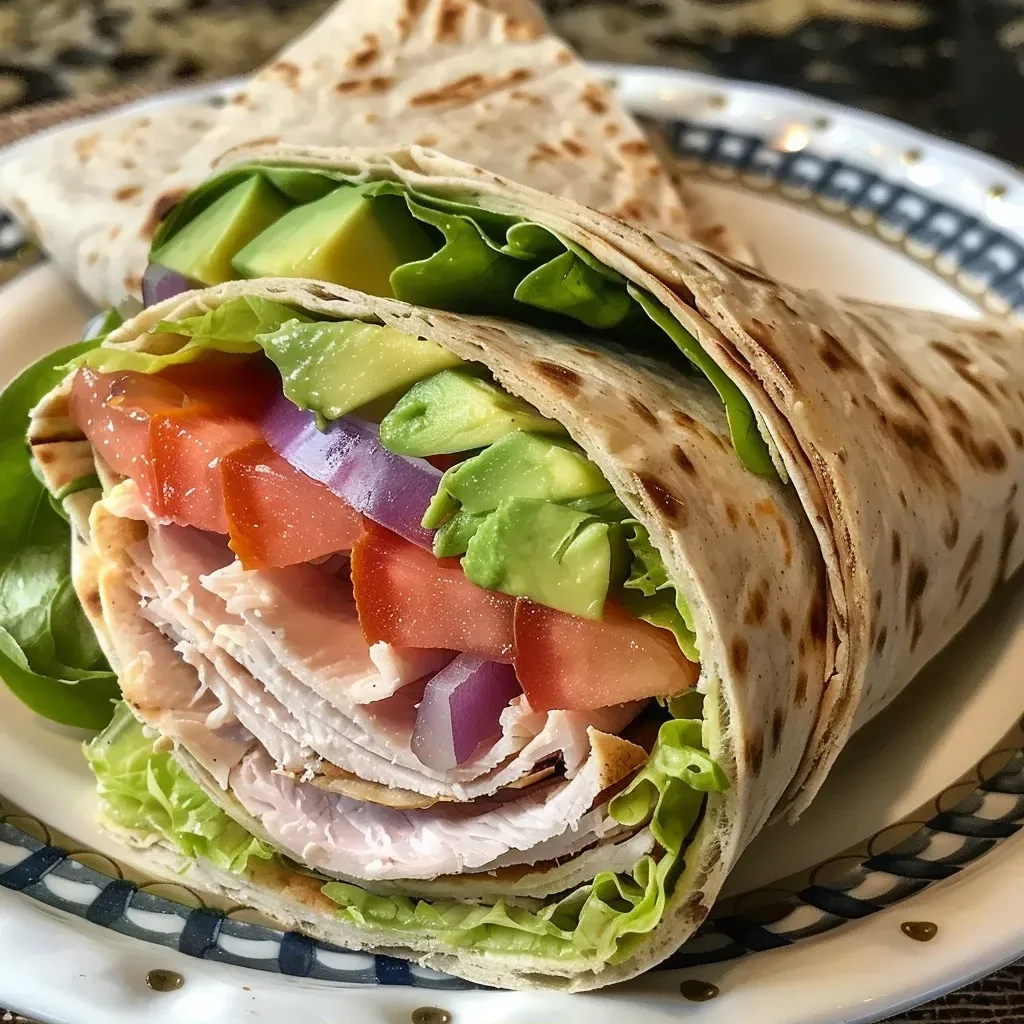 Healthy Turkey Avocado Wraps