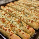 Homemade Parmesan Garlic & Herb Breadsticks
