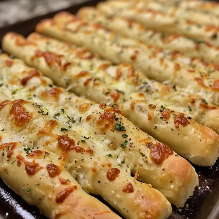 Homemade Parmesan Garlic & Herb Breadsticks