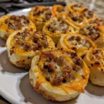 Keto Sausage Cream Cheese Pinwheels