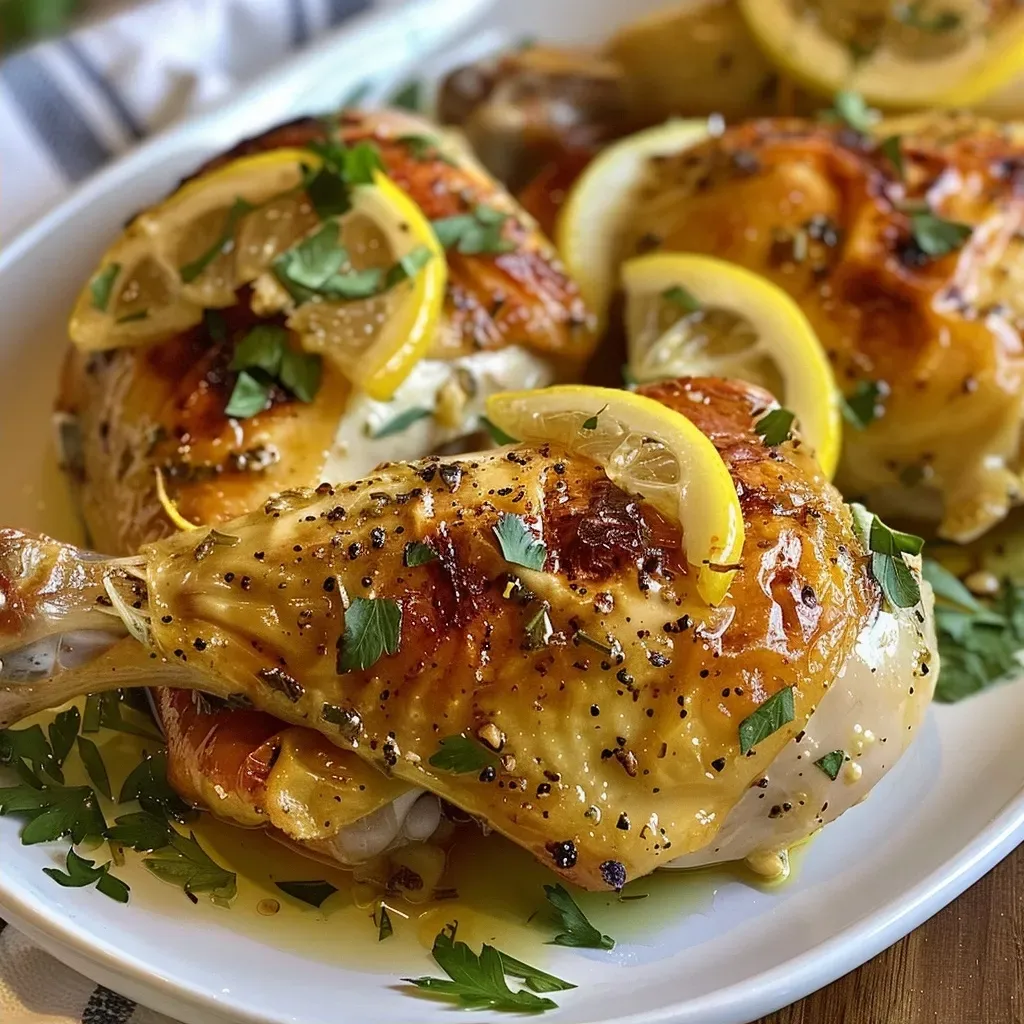 Lemon Herb Roasted Chicken Thighs