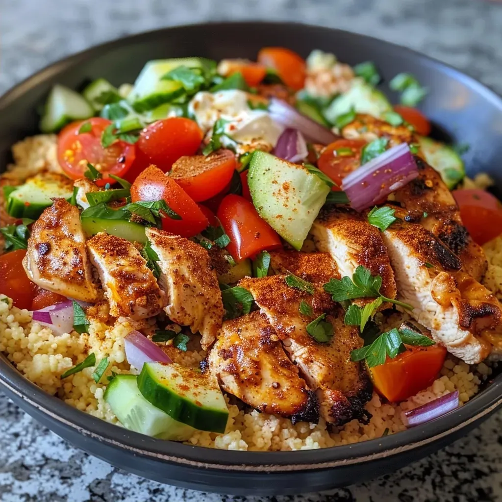 Moroccan Chicken Couscous Bowl