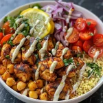 Shawarma Chicken Bowls with Lemon Sauce: Flavor-Packed & Crispy