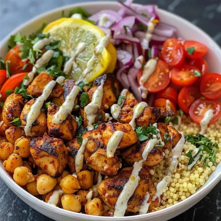 Crispy Shawarma Chicken Bowls: A Flavor Adventure Awaits! Shawarma Chicken Bowls with Lemon Sauce: Flavor-Packed & Crispy