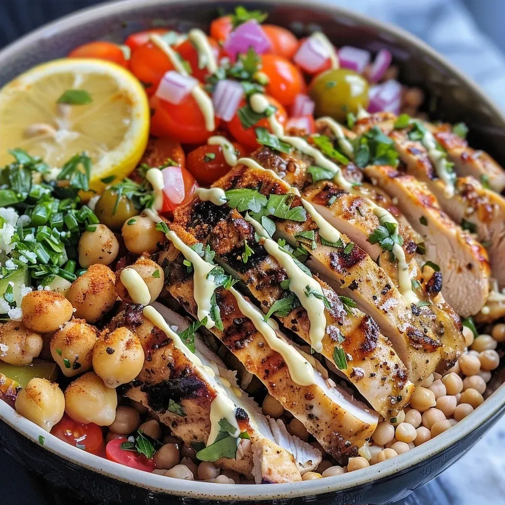 Shawarma Chicken Bowls with Lemon Sauce: Flavor-Packed & Crispy