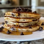 Simple Chocolate Chip Cottage Cheese Pancakes - Alrightwithme