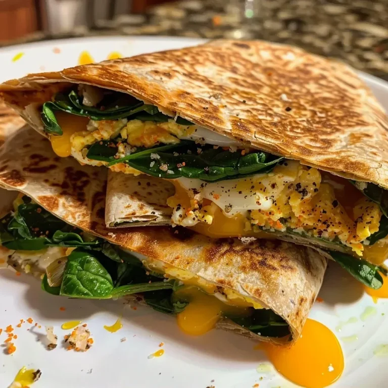 Spinach and Egg Wrap