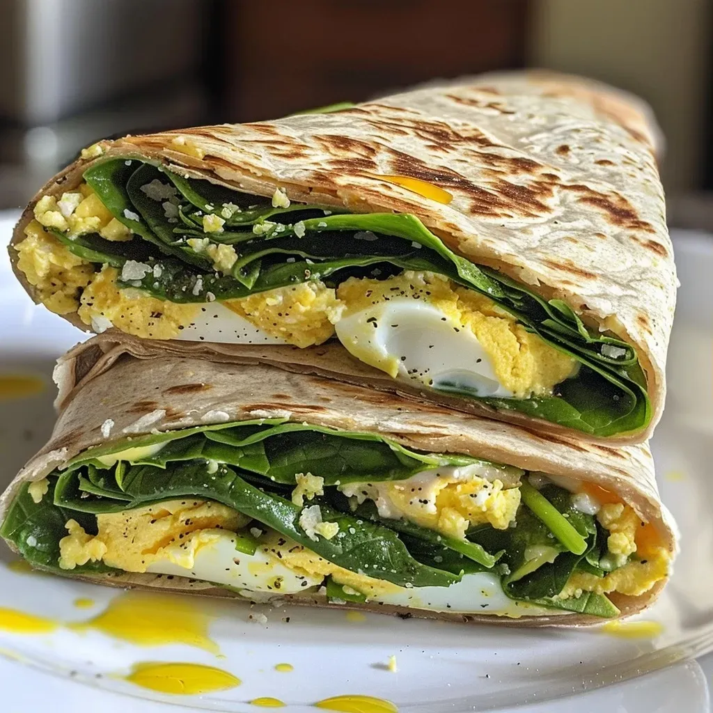 Spinach and Egg Wrap