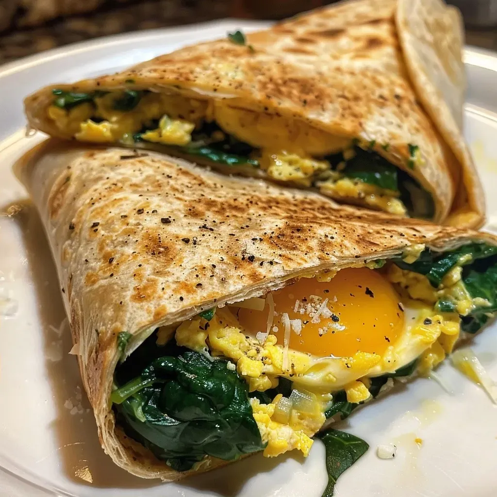Spinach and Egg Wrap