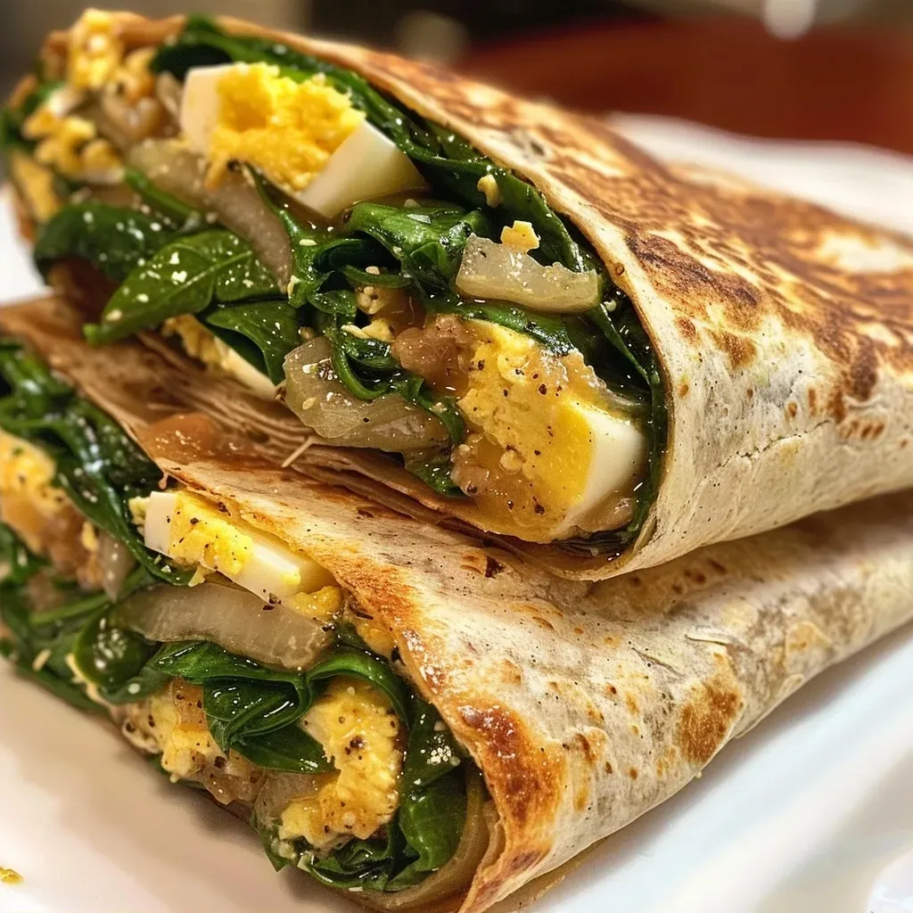 Spinach and Egg Wrap