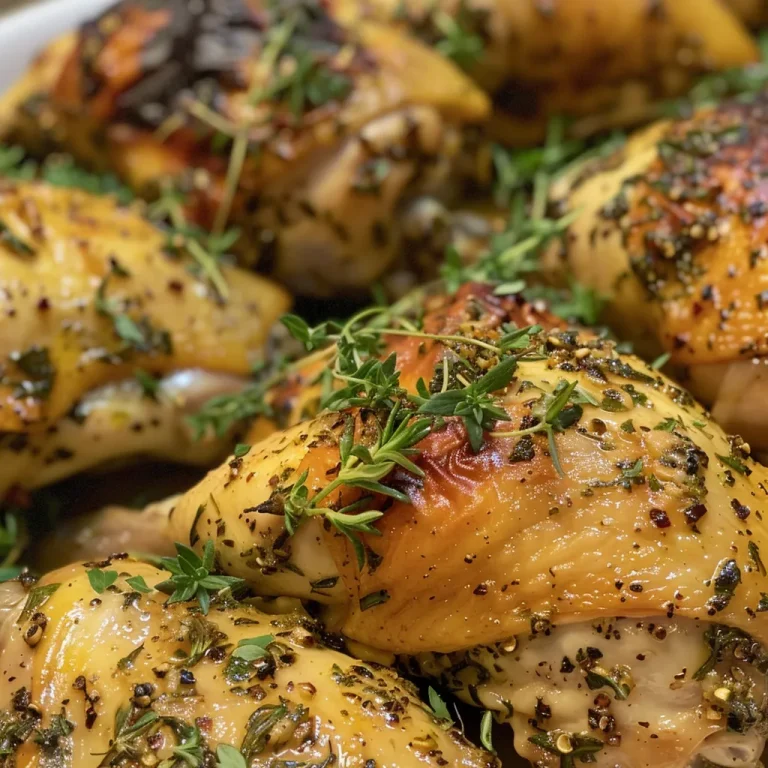 Savor the Sunshine: Lemon Herb Roasted Chicken Thighs That Shine! Lemon Herb Roasted Chicken Thighs